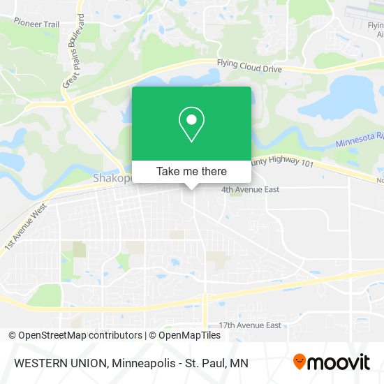 WESTERN UNION map