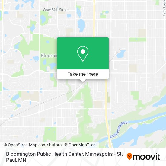 Mapa de Bloomington Public Health Center