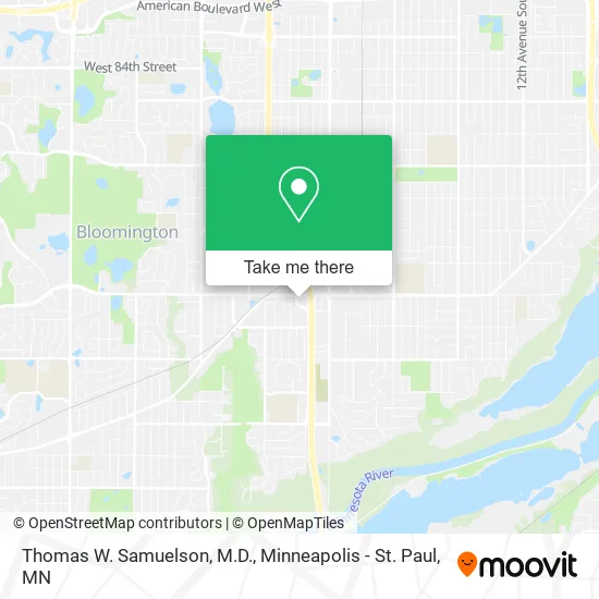 Thomas W. Samuelson, M.D. map