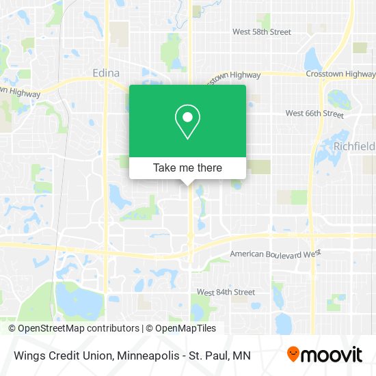 Wings Credit Union map