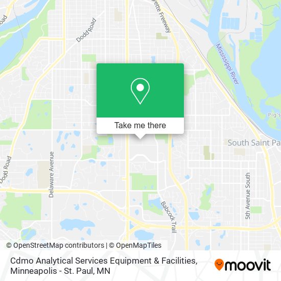 Cdmo Analytical Services Equipment & Facilities map