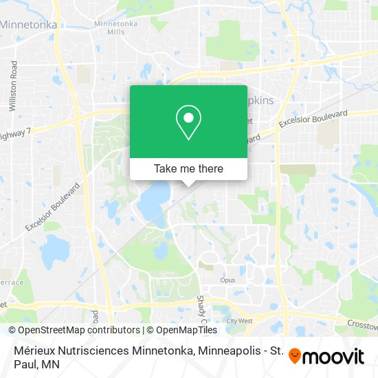 Mérieux Nutrisciences Minnetonka map