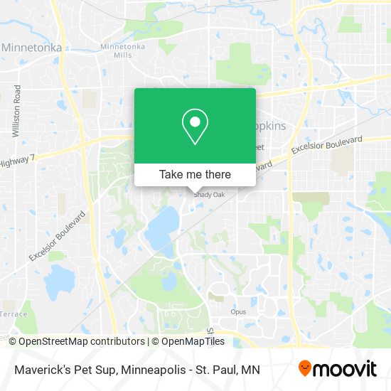 Mapa de Maverick's Pet Sup
