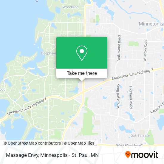 Massage Envy map