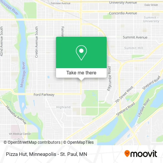 Mapa de Pizza Hut