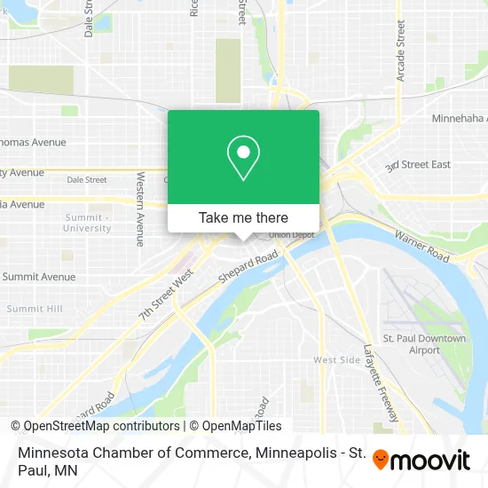 Minnesota Chamber of Commerce map