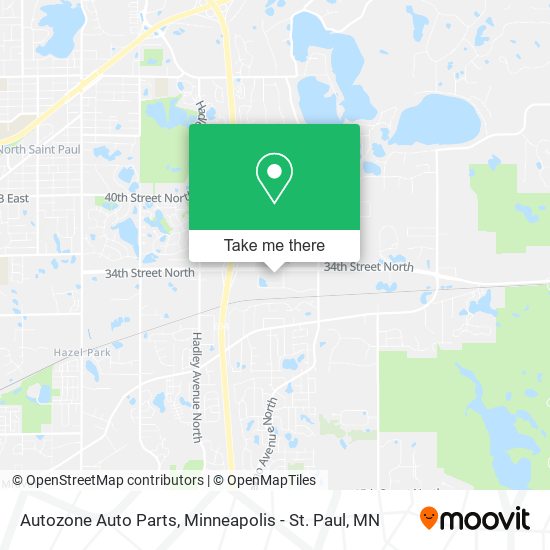 Mapa de Autozone Auto Parts