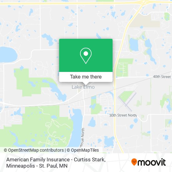 American Family Insurance - Curtiss Stark map