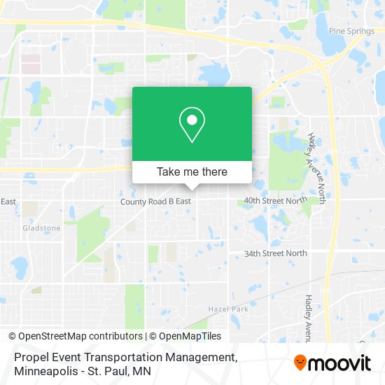 Mapa de Propel Event Transportation Management