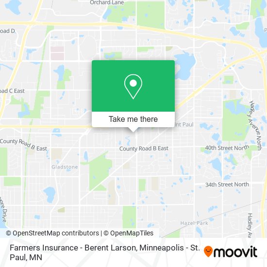 Mapa de Farmers Insurance - Berent Larson