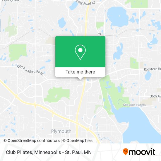 Club Pilates map