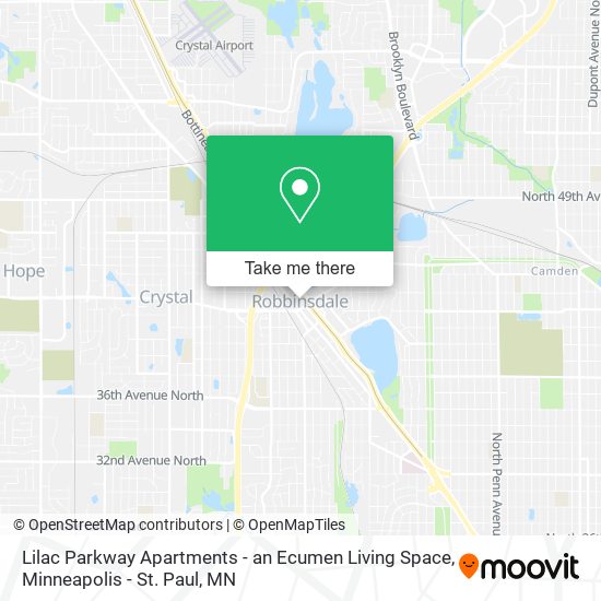 Mapa de Lilac Parkway Apartments - an Ecumen Living Space