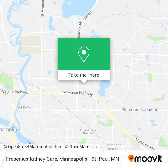 Mapa de Fresenius Kidney Care