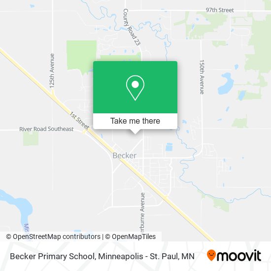 Becker Primary School map