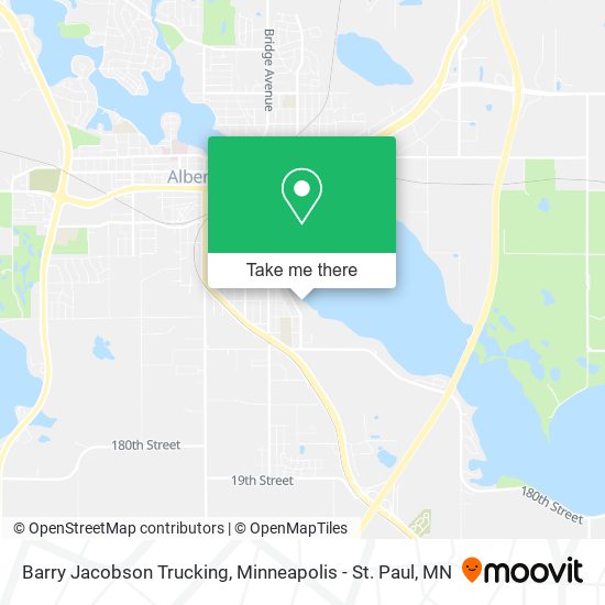Mapa de Barry Jacobson Trucking