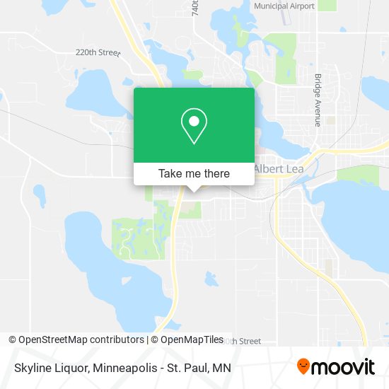 Skyline Liquor map
