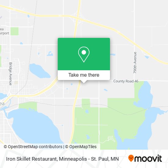 Mapa de Iron Skillet Restaurant