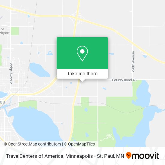 TravelCenters of America map