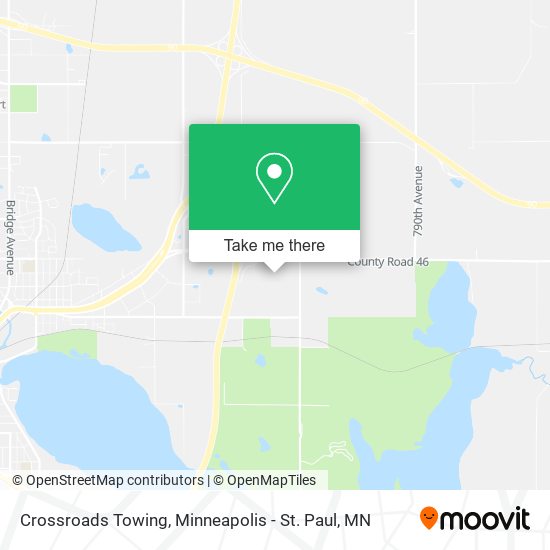 Crossroads Towing map