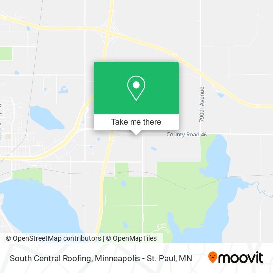 South Central Roofing map
