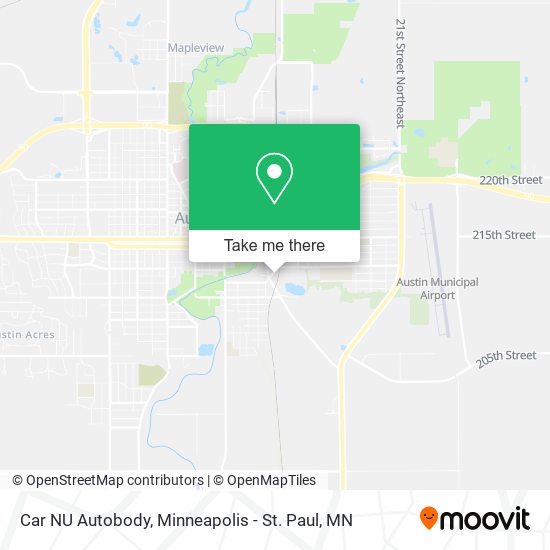 Mapa de Car NU Autobody