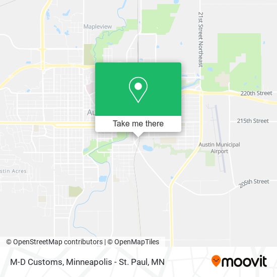 M-D Customs map