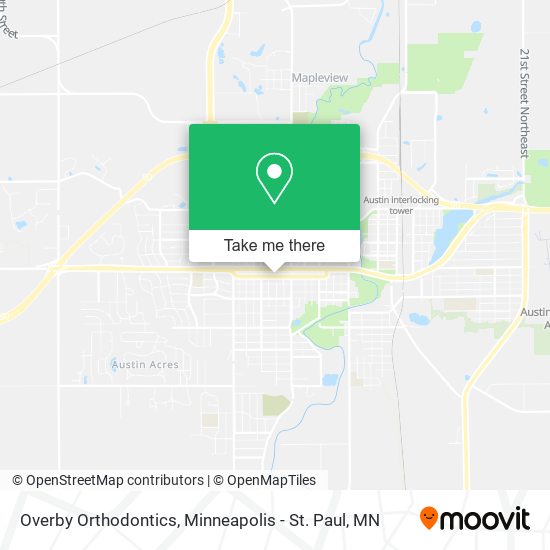 Overby Orthodontics map