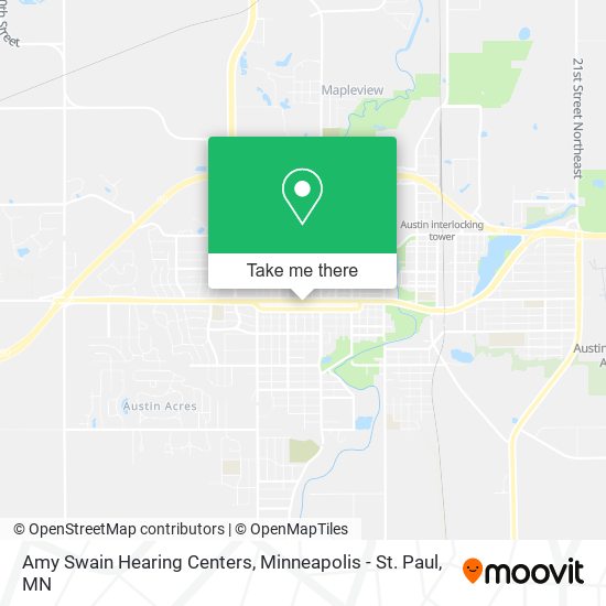 Mapa de Amy Swain Hearing Centers