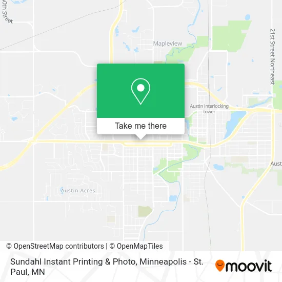 Sundahl Instant Printing & Photo map