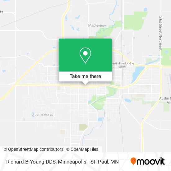 Richard B Young DDS map