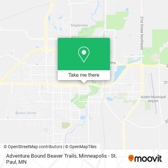 Adventure Bound Beaver Trails map