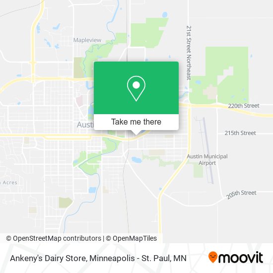 Mapa de Ankeny's Dairy Store