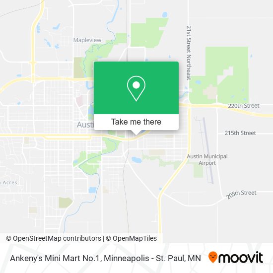 Ankeny's Mini Mart No.1 map