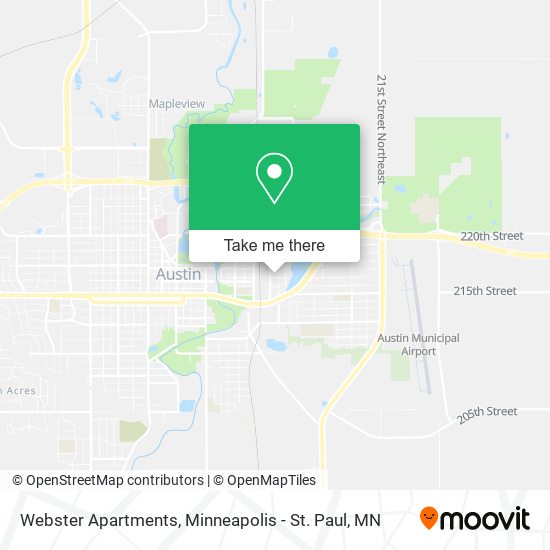 Mapa de Webster Apartments