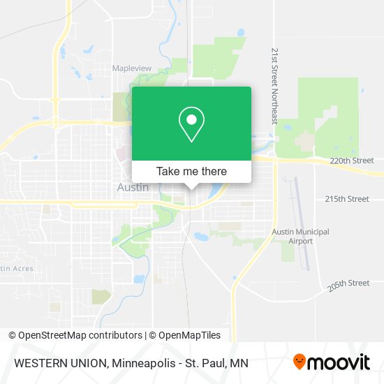 WESTERN UNION map