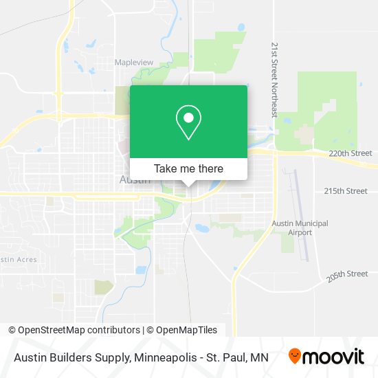 Austin Builders Supply map