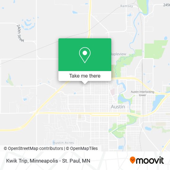 Kwik Trip map
