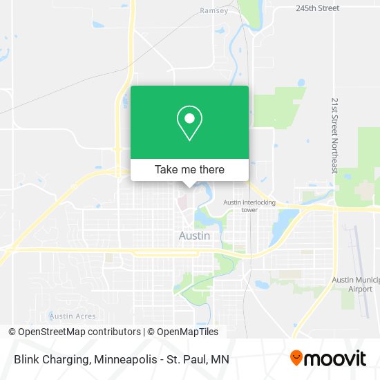 Blink Charging map