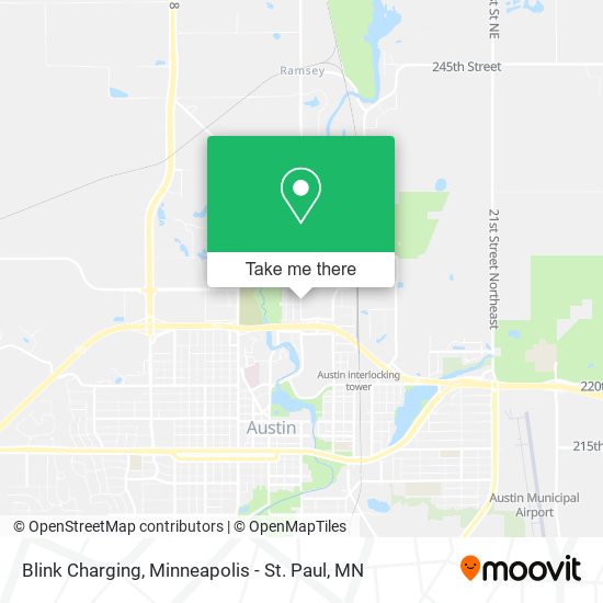 Blink Charging map