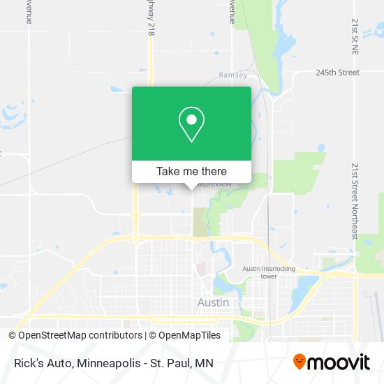 Rick's Auto map