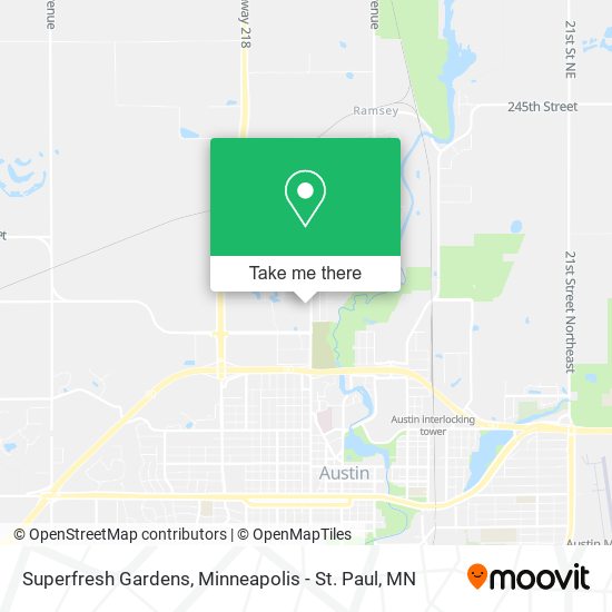 Mapa de Superfresh Gardens