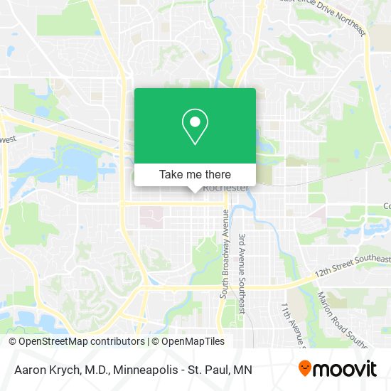 Mapa de Aaron Krych, M.D.