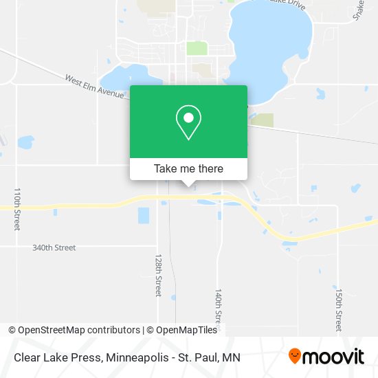 Clear Lake Press map