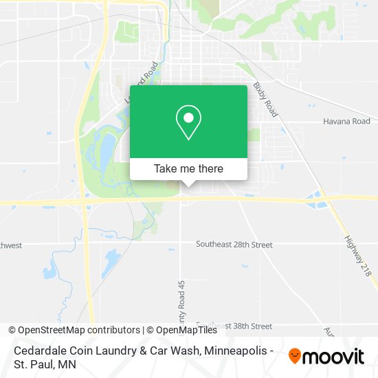 Mapa de Cedardale Coin Laundry & Car Wash
