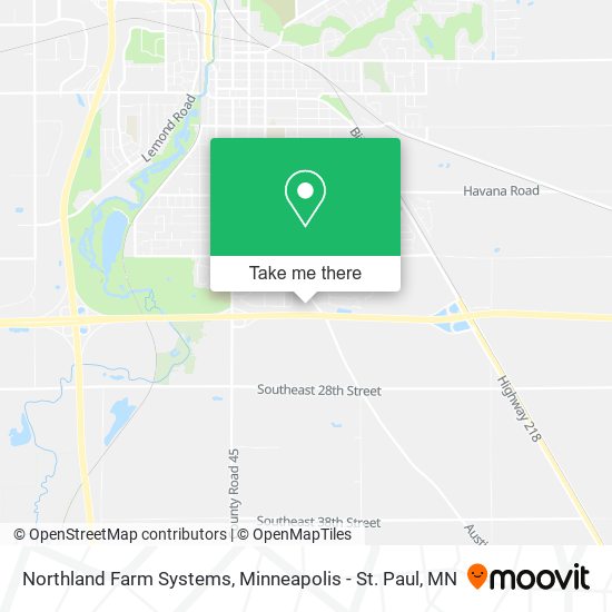 Northland Farm Systems map