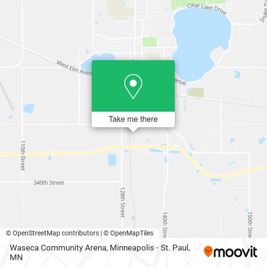 Waseca Community Arena map