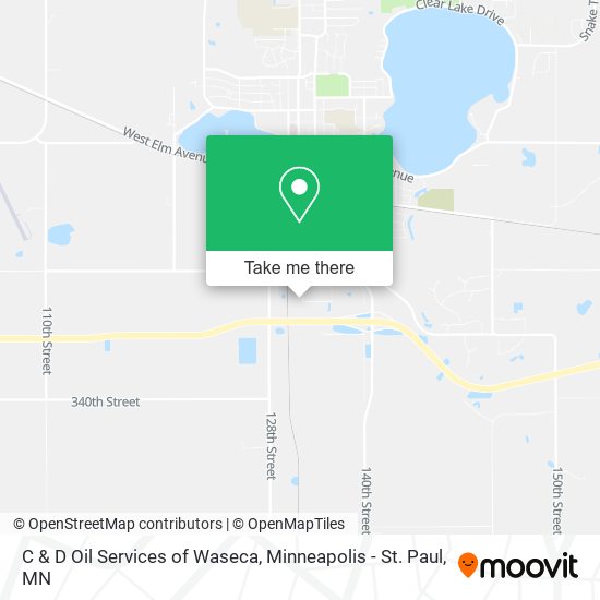 C & D Oil Services of Waseca map