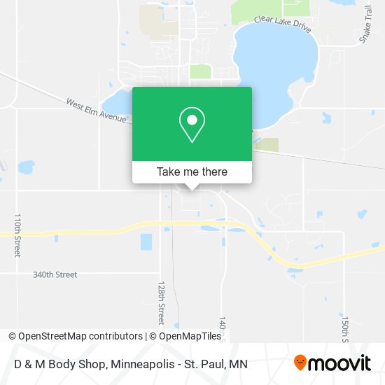 D & M Body Shop map