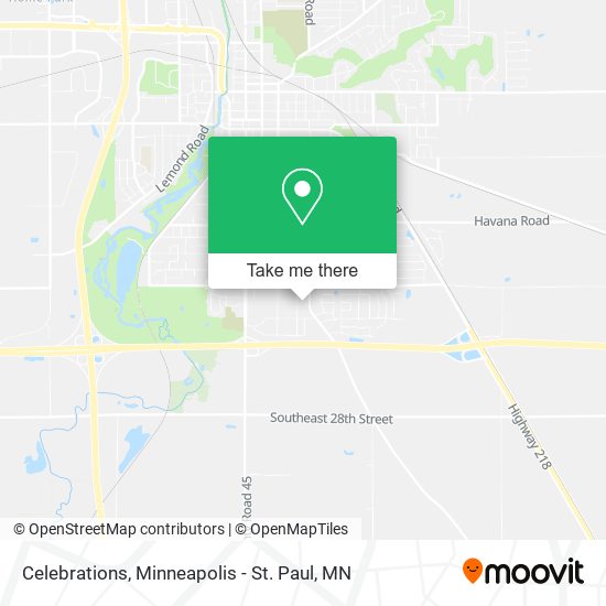 Celebrations map