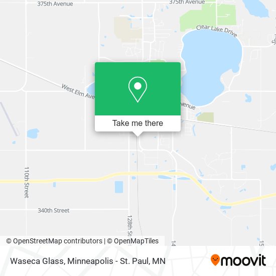Waseca Glass map